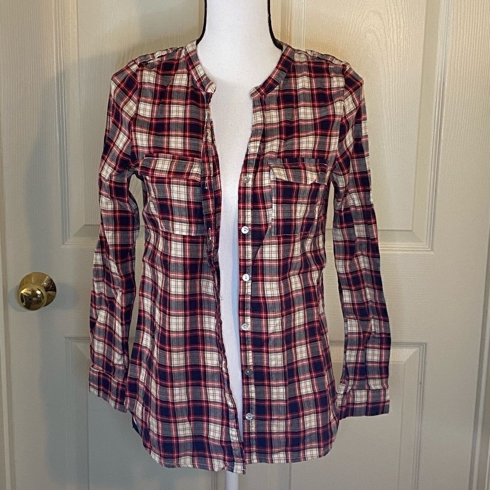Olive & Oak, fall flannel patterned button down